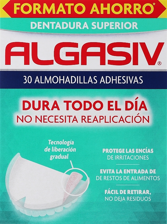 Прокладки для зубних протезів, 30 шт. - Algasiv Superior Almohadillas Adhesivas — фото N1
