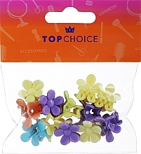 Заколка для волос 25488, цветы, желтая + фиолетовая + голубая + оранжевая - Top Choice — фото N1