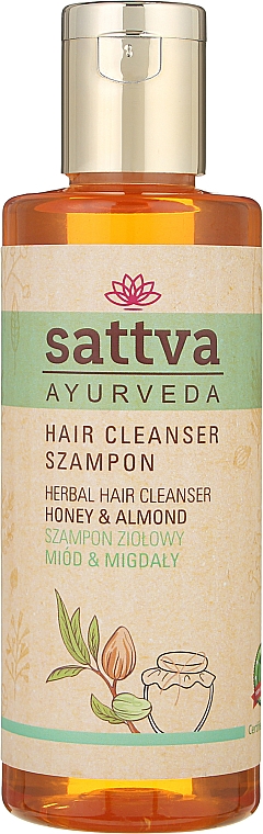 Шампунь для волос - Sattva Ayurveda Honey & Almond Shampoo — фото N1