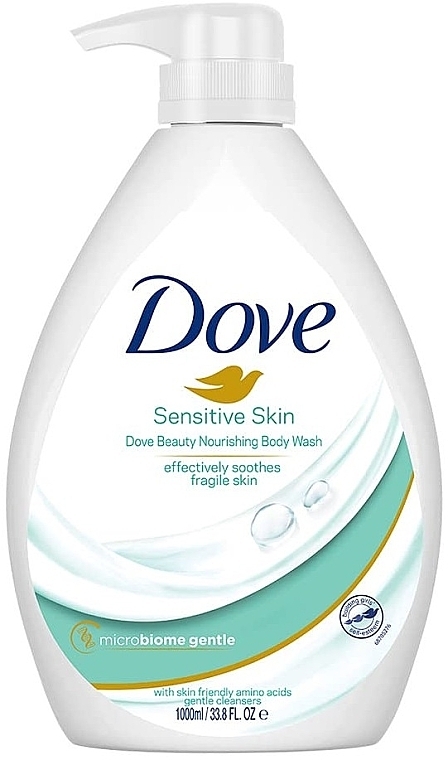 Гель для душа для чувствительной кожи (помпа) - Dove Beauty Nourishing Sensitive Skin Body Wash — фото N1