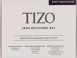 Набір - TiZO Post Procedure Skin Recovery Kit(foam/29ml + cr/30g + serum/29ml) — фото N1