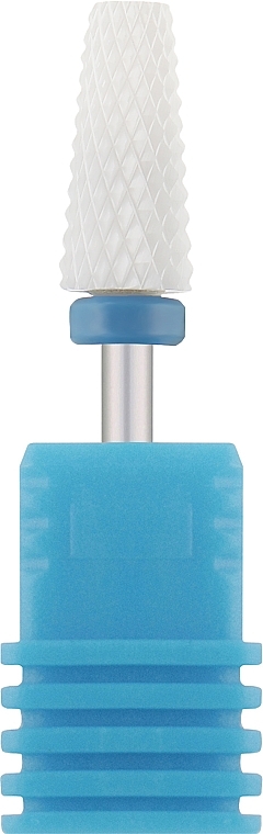Фреза керамическая "Конус" 610124, синяя насечка - Nail Drill — фото N1