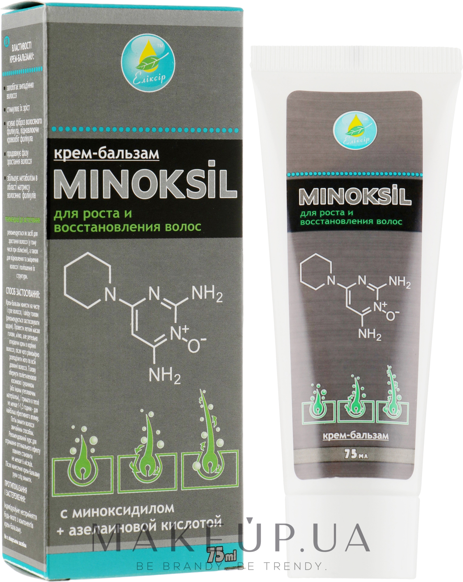 Крем-бальзам "Minoksil" для роста и восстановления волос - Эликсир — фото 75ml