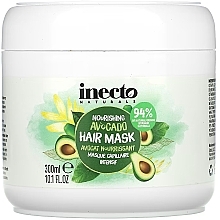 Живильна маска для волосся з авокадо - Inecto Naturals Nourishing Avocado Hair Mask — фото N1