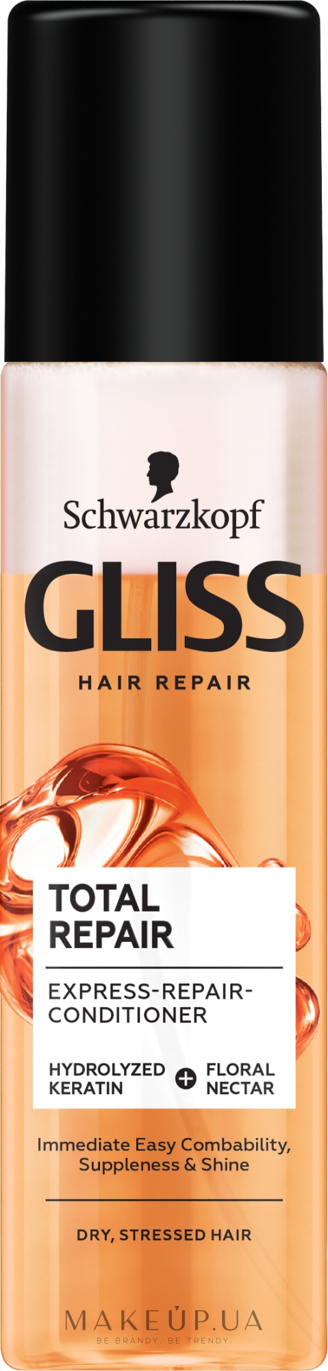 Експрес-кондиціонер для сухого волосся, яке піддається стресу - Gliss Kur Total Repair — фото 200ml