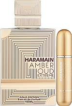 Духи, Парфюмерия, косметика УЦЕНКА Al Haramain Amber Oud Gold Edition Extreme Pure Perfume Gift Set - Набор (perfume/100ml + atomiser/10ml) *