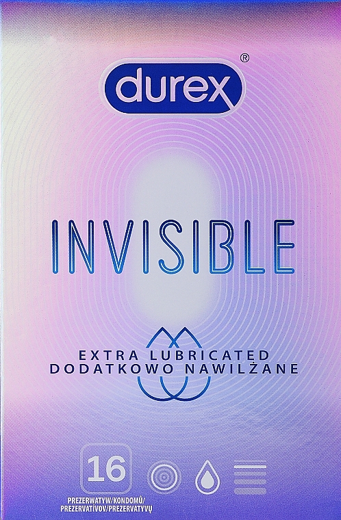 Презервативи ультратонкі, 16 шт - Durex Invisible — фото N1
