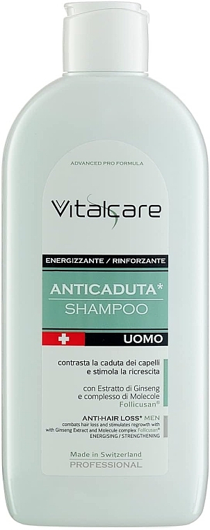 Шампунь против выпадения волос - Vitalcare Professional Made In Swiss Anti-Hair Loss Men Shampoo — фото N1