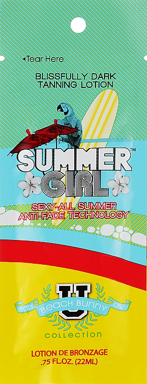 Активатор засмаги в солярії для натурального стійкого відтінку - Tan Asz U Summer Girl (пробник)