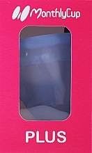 Менструальная чаша, большая, голубой сапфир - Menskopp Intimate Care Plus — фото N1