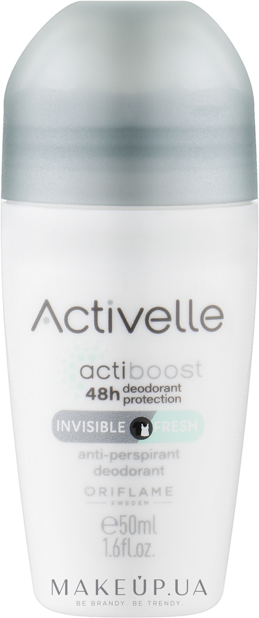 Шариковый дезодорант-антиперспирант без белых следов - Oriflame Activelle Invisible Fresh — фото 50ml