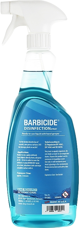 Спрей для дезінфекції - Barbicide Hygiene Spray — фото N3