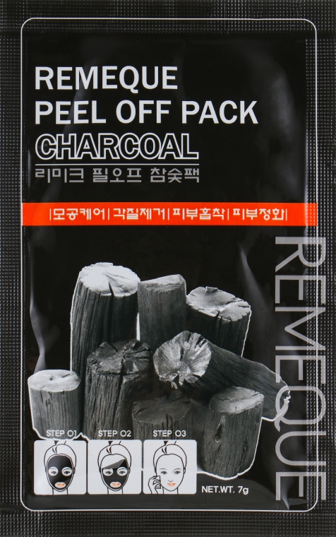 Маска-пленка для лица - Remeque Peel Off Pack Charcoal