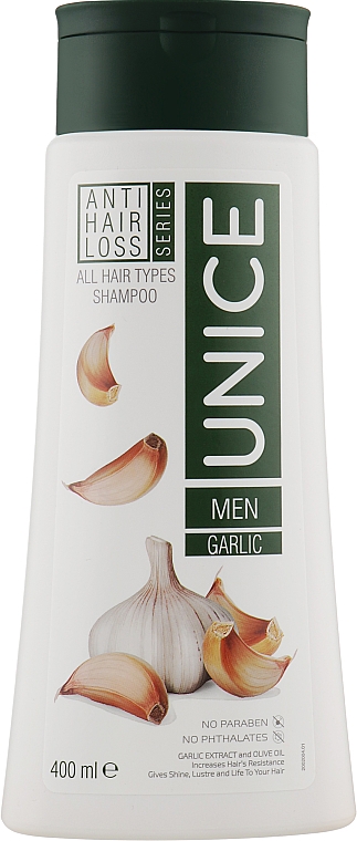 Мужской шампунь против выпадения волос с экстрактом чеснока - Unice Anti Hair Loss Shampoo