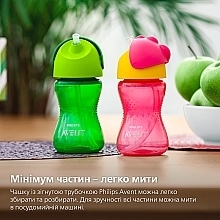 Поильник с трубочкой для мальчика от 12 месяцев, розовый - Philips Avent — фото N5