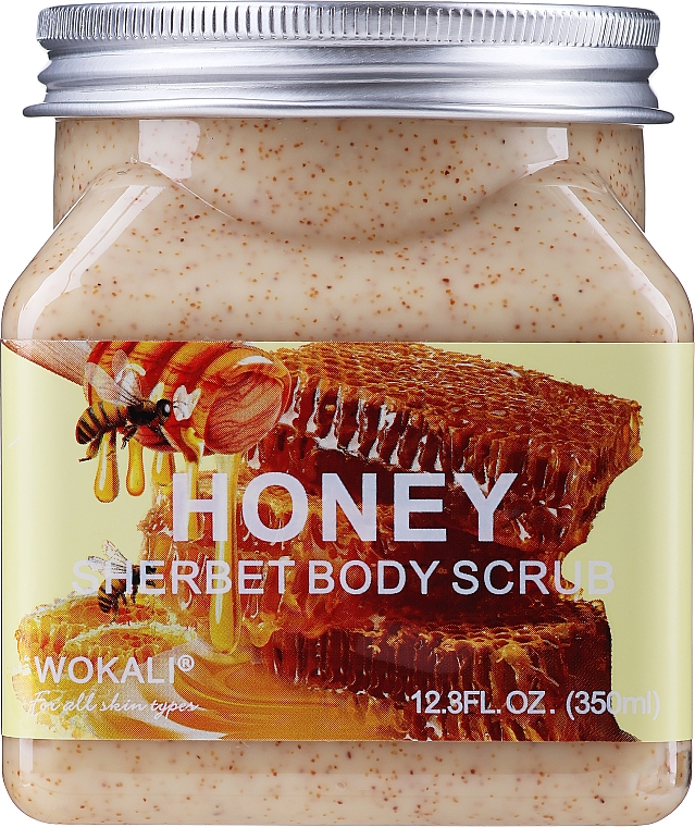 Скраб для тіла "Мед" - Wokali Sherbet Body Scrub Honey — фото N1