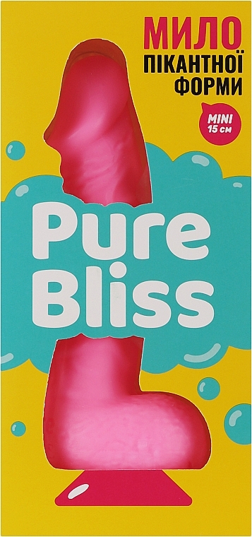 Мыло пикантной формы с присоской, розовое - Pure Bliss Mini Pink — фото N2