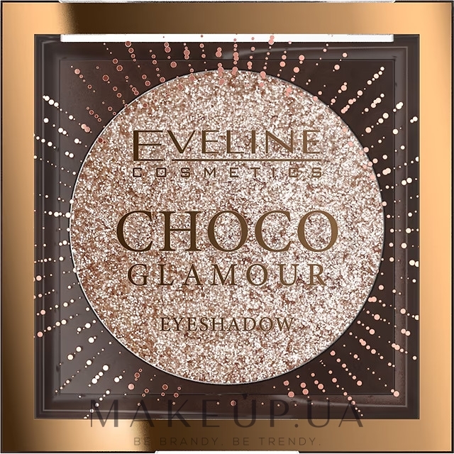 Тіні для повік - Eveline Cosmetics Choco Glamour Eyeshadow — фото 01 - Moon Sparkle