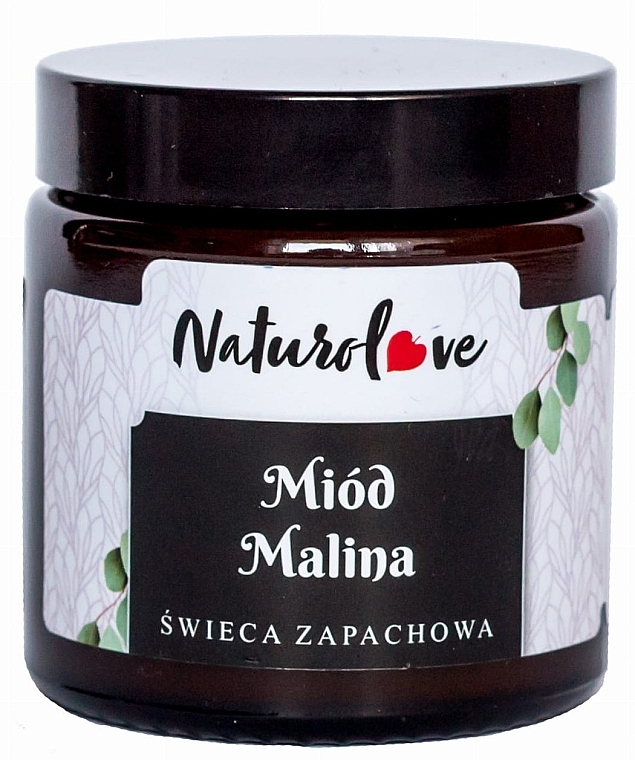 Ароматическая свеча "Мед и малина" - Naturolove — фото N1