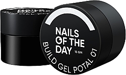 Будівельний гель для нігтів із сухозліткою - Nails Of The Day Build Gel Potal — фото N1