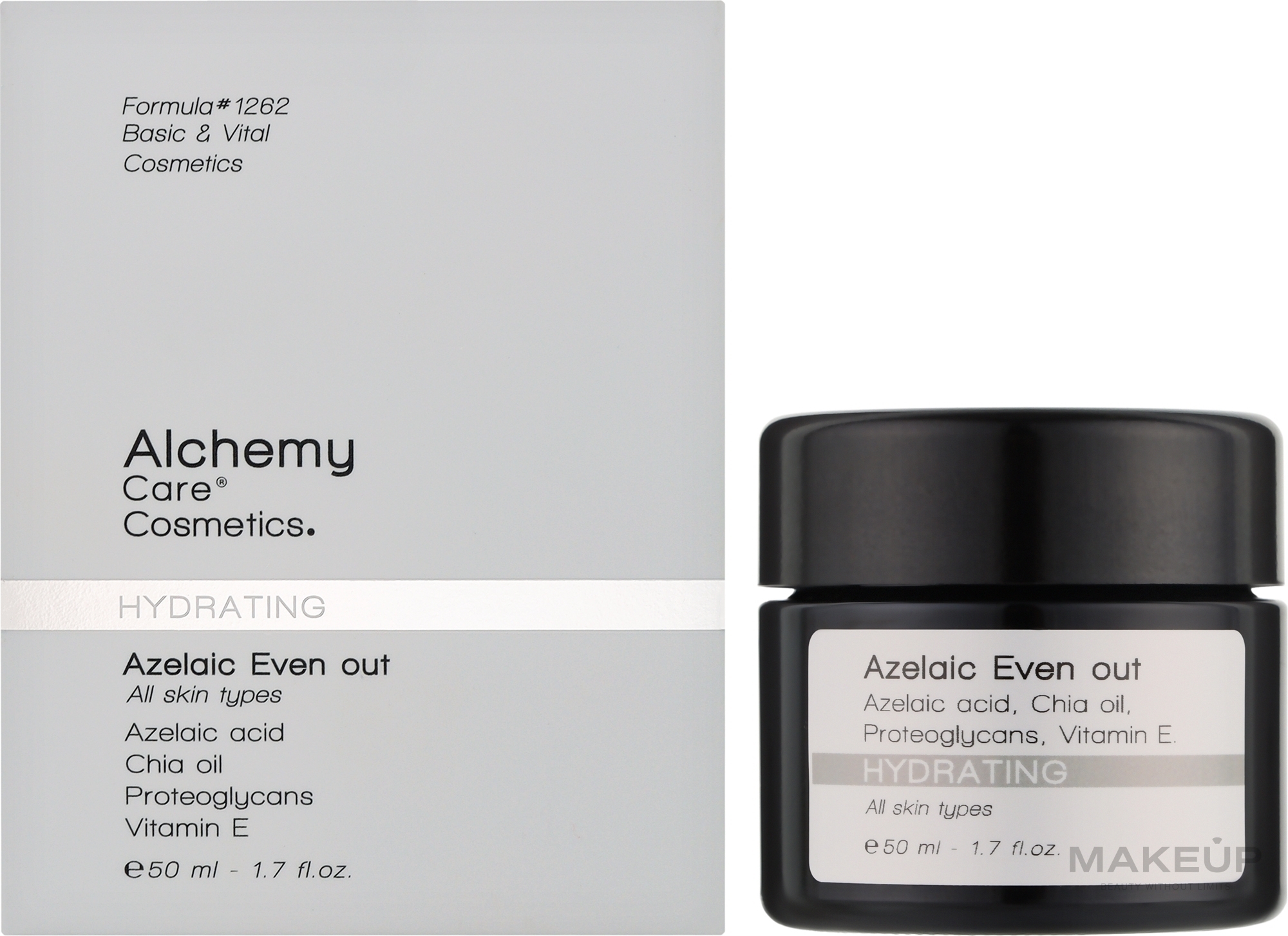 УЦІНКА Зволожувальний крем з азелаїновою кислотою - Alchemy Care Cosmetics Azelaic Even Out Cream * — фото 50ml