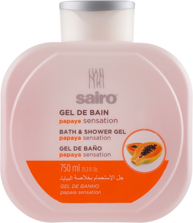 Гель для душа и ванны "Папайа" - Sairo Bath And Shower Gel Papaya Sensation — фото N1