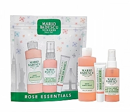 Духи, Парфюмерия, косметика Набор - Mario Badescu Rose Essentials (lip/balm/10g + f/spray/59ml + soap/118ml)