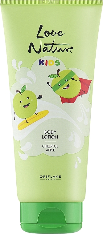 Дитячий лосьйон для тіла - Oriflame Love Nature Kids Body Lotion Cheerful Apple — фото N1