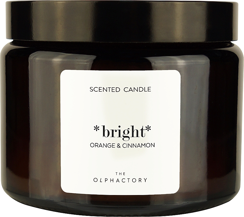 Ароматическая свеча в банке - Ambientair The Olphactory Bright Orange & Cinnamon Scented Candle  — фото N1