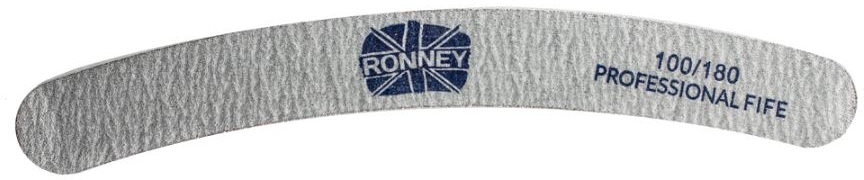 Пилочка для ногтей, 180/240, серая, "RN 00247" - Ronney Professional — фото N1