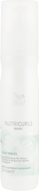 Питательное несмываемое молочко-спрей для вьющихся волос - Wella Professionals Nutricurls Milky Waves Leave In Spray