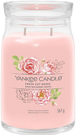 Ароматична свічка в банці "Fresh Cut Roses", 2 ґноти - Yankee Candle Singnature — фото N2