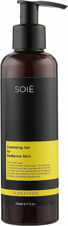 Гель для очистки и сияния кожи лица - Soie Cleansing Gel For Radiance Skin — фото N1