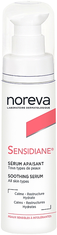 Інтенсивна заспокійлива сироватка для обличчя - Noreva Laboratoires Sensidiane Soothing Serum All Skin Types — фото N1