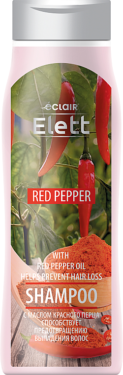 Шампунь для волосся з олією червоного перцю - Eclair Elett Shampoo Red Pepper
