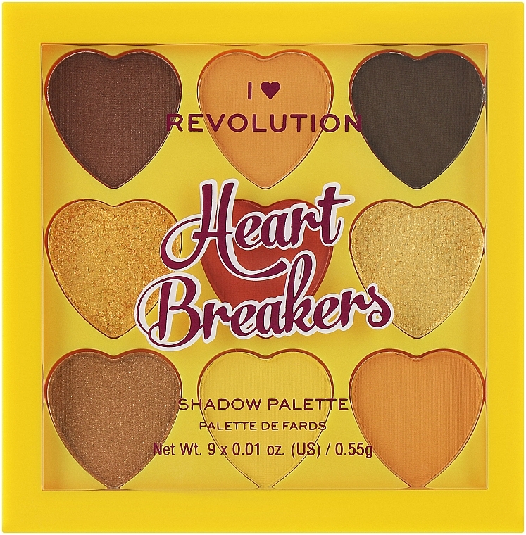 Палетка тіней для повік - I Heart Revolution Heart Breakers Eyeshadow Palette — фото N2