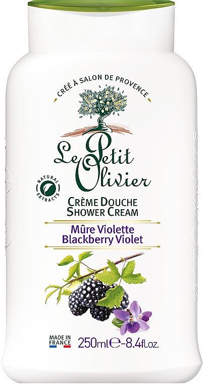 Крем для душа "Ежевика и Фиалка" - Le Petit Olivier Shower Cream Blackberry Violet