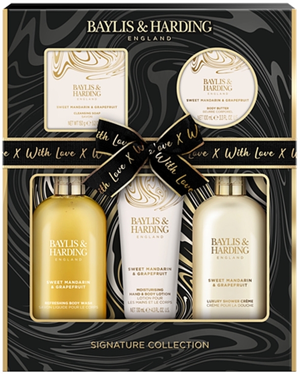 Набір, 5 продуктів - Baylis & Harding Sweet Mandarin & Grapefruit Perfect Pamper Gift Set — фото N1