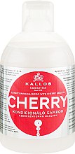 Парфумерія, косметика Шампунь-кондиціонер для сухого і пошкодженого волосся з маслом вишневих кісточок - Kallos Conditioning Cherry Shampoo