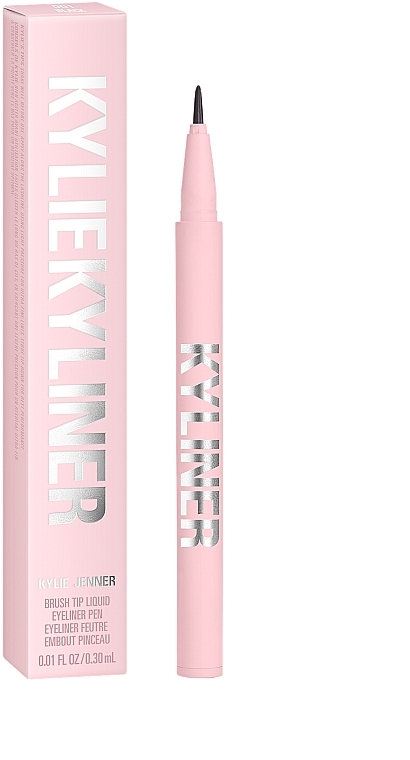 Рідка підводка для очей - Kylie Cosmetics Kyliner Brush Tip Liquid Eyeliner Pen — фото N2
