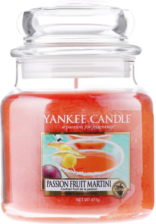 Свеча в стеклянной банке - Yankee Candle Passion Fruit Martini