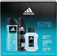 Adidas Ice Dive - Набір (edt/100ml + deo/150ml + sh/gel/250ml) — фото N2