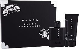 Духи, Парфюмерия, косметика Набор для мужчин - Prada Luna Rossa Black (edp/100ml + edp/10ml + sh/gel/100ml )