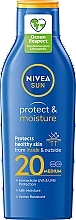 Сонцезахисний зволожувальний лосьйон для тіла - NIVEA Sun Protect & Moisture Sun Lotion SPF20 48H Moisture — фото N3