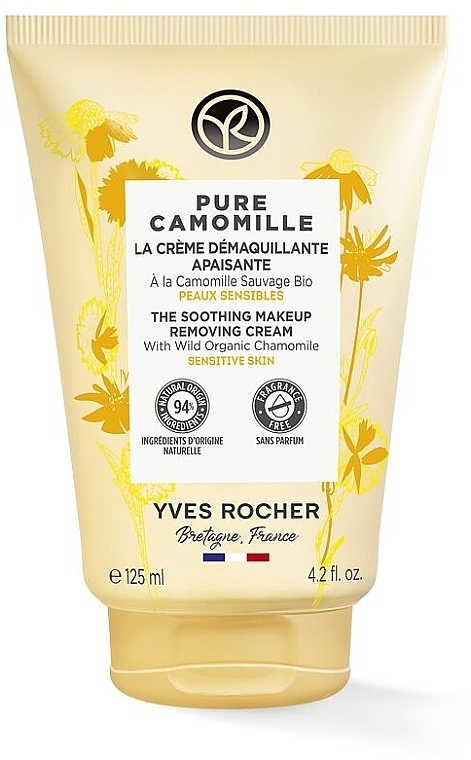 Крем-демакіяж для вмивання з ромашкою - Yves Rocher Pure Camomille Makeup Remover Cream — фото N1