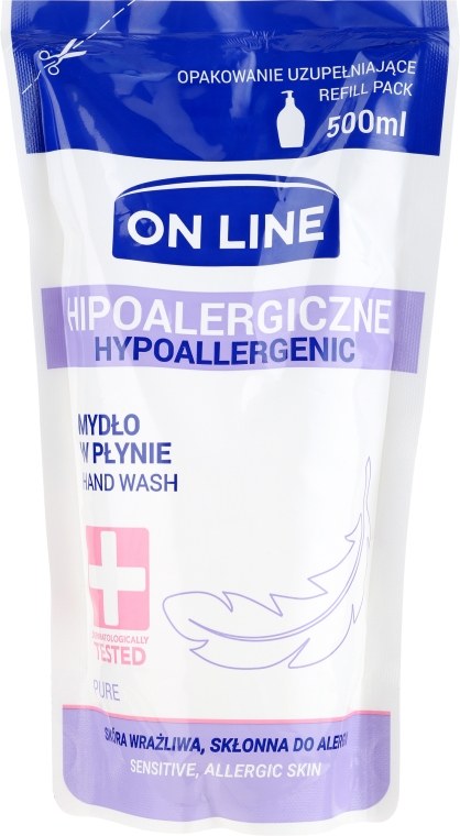 Жидкое мыло - On Line Hypoallergenic Pure Soap (сменный блок) — фото N1