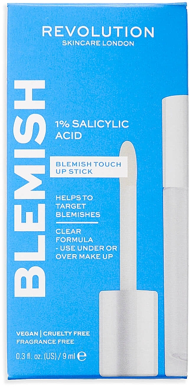 Стік проти запалень із саліциловою кислотою для обличчя - Revolution Skincare 1% Salicylic Acid Blemish Touch Up Stick — фото N1