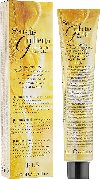 Перманентная краска для волос - Sensus Giulietta 