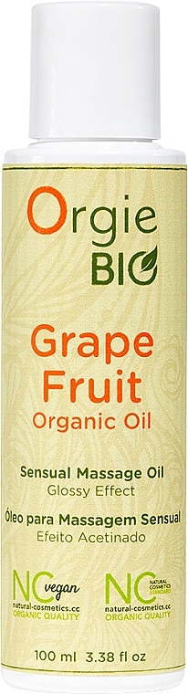 Масажна олія "Грейпфрут" - Orgie Bio Grapefruit Organic Sensual Massage Oil — фото N1