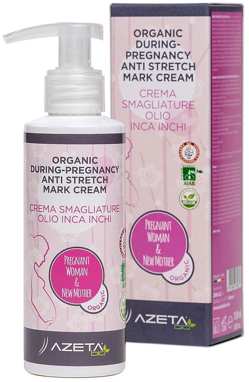 Органічний крем від розтяжок - Azeta Bio Organic During-Pregnancy Anti Stretch Mark Cream — фото N1